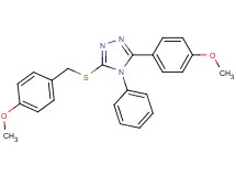 3-[(4-methoxybenzyl)thio]-5-(4-methoxyphenyl)-4-phenyl-4H-1,2,4-triazole
