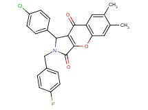 1-(4-chlorophenyl)-2-(4-fluorobenzyl)-6,7-dimethyl-1,2-dihydrochromeno[2,3-c]pyrrole-3,9-dione