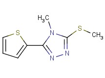 4-methyl-3-(methylthio)-5-(2-thienyl)-4H-1,2,4-triazole