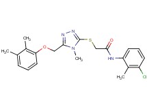 N-(3-chloro-2-methylphenyl)-2-({5-[(2,3-dimethylphenoxy)methyl]-4-methyl-4H-1,2,4-triazol-3-yl}thio)acetamide