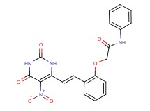 2-{2-[2-(5-nitro-2,6-dioxo-1,2,3,6-tetrahydro-4-pyrimidinyl)vinyl]phenoxy}-N-phenylacetamide