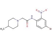 N-(4-bromo-2-nitrophenyl)-2-(4-methyl-1-piperidinyl)acetamide
