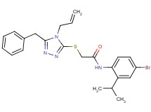 2-[(4-allyl-5-benzyl-4H-1,2,4-triazol-3-yl)thio]-N-(4-bromo-2-isopropylphenyl)acetamide