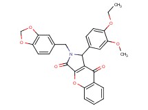 2-(1,3-benzodioxol-5-ylmethyl)-1-(4-ethoxy-3-methoxyphenyl)-1,2-dihydrochromeno[2,3-c]pyrrole-3,9-dione