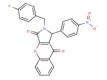 2-(4-fluorobenzyl)-1-(4-nitrophenyl)-1,2-dihydrochromeno[2,3-c]pyrrole-3,9-dione