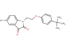 5-bromo-1-[2-(4-tert-butylphenoxy)ethyl]-1H-indole-2,3-dione