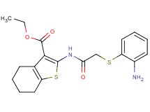 ethyl 2-({[(2-aminophenyl)thio]acetyl}amino)-4,5,6,7-tetrahydro-1-benzothiophene-3-carboxylate