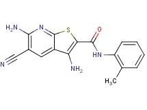 3,6-diamino-5-cyano-N-(2-methylphenyl)thieno[2,3-b]pyridine-2-carboxamide