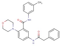 N-(3-methylphenyl)-2-(4-morpholinyl)-5-[(phenylacetyl)amino]benzamide