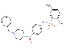 N-{4-[(4-benzyl-1-piperazinyl)carbonyl]phenyl}-2,5-dimethylbenzenesulfonamide