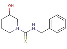N-benzyl-3-hydroxy-1-piperidinecarbothioamide
