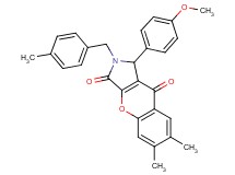 1-(4-methoxyphenyl)-6,7-dimethyl-2-(4-methylbenzyl)-1,2-dihydrochromeno[2,3-c]pyrrole-3,9-dione
