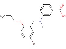 3-{[2-(allyloxy)-5-bromobenzyl]amino}benzoic acid