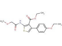 ethyl 4-(4-ethoxyphenyl)-2-[(methoxyacetyl)amino]-3-thiophenecarboxylate