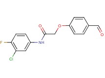 N-(3-chloro-4-fluorophenyl)-2-(4-formylphenoxy)acetamide