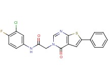 N-(3-chloro-4-fluorophenyl)-2-(4-oxo-6-phenylthieno[2,3-d]pyrimidin-3(4H)-yl)acetamide