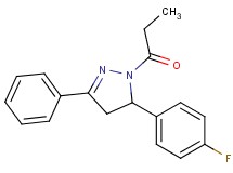 5-(4-fluorophenyl)-3-phenyl-1-propionyl-4,5-dihydro-1H-pyrazole
