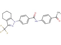 N-(4-acetylphenyl)-4-[3-(trifluoromethyl)-4,5,6,7-tetrahydro-1H-indazol-1-yl]benzamide