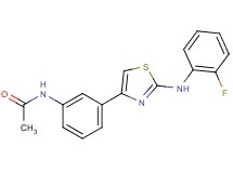 N-(3-{2-[(2-fluorophenyl)amino]-1,3-thiazol-4-yl}phenyl)acetamide