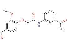 N-(3-acetylphenyl)-2-(4-formyl-2-methoxyphenoxy)acetamide