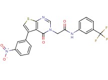 2-[5-(3-nitrophenyl)-4-oxothieno[2,3-d]pyrimidin-3(4H)-yl]-N-[3-(trifluoromethyl)phenyl]acetamide