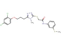 2-({5-[3-(2,4-dichlorophenoxy)propyl]-4-methyl-4H-1,2,4-triazol-3-yl}thio)-N-[3-(methylthio)phenyl]acetamide