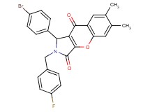 1-(4-bromophenyl)-2-(4-fluorobenzyl)-6,7-dimethyl-1,2-dihydrochromeno[2,3-c]pyrrole-3,9-dione