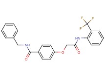N-benzyl-4-(2-oxo-2-{[2-(trifluoromethyl)phenyl]amino}ethoxy)benzamide