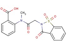 2-[[(1,1-dioxido-3-oxo-1,2-benzisothiazol-2(3H)-yl)acetyl](methyl)amino]benzoic acid
