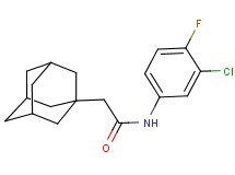2-(1-adamantyl)-N-(3-chloro-4-fluorophenyl)acetamide