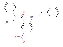 N-ethyl-5-nitro-N-phenyl-2-[(2-phenylethyl)amino]benzamide
