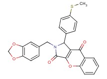2-(1,3-benzodioxol-5-ylmethyl)-1-[4-(methylthio)phenyl]-1,2-dihydrochromeno[2,3-c]pyrrole-3,9-dione