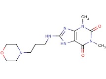 1,3-dimethyl-8-{[3-(4-morpholinyl)propyl]amino}-3,7-dihydro-1H-purine-2,6-dione acetate