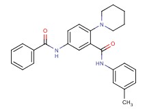 5-(benzoylamino)-N-(3-methylphenyl)-2-(1-piperidinyl)benzamide