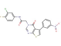 N-(3-chloro-4-fluorophenyl)-2-[5-(3-nitrophenyl)-4-oxothieno[2,3-d]pyrimidin-3(4H)-yl]acetamide