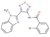 2-bromo-N-[4-(1-methyl-1H-benzimidazol-2-yl)-1,2,5-oxadiazol-3-yl]benzamide