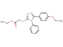 ethyl {[5-(4-ethoxyphenyl)-4-phenyl-4H-1,2,4-triazol-3-yl]thio}acetate