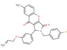 1-[3-(allyloxy)phenyl]-2-(4-fluorobenzyl)-7-methyl-1,2-dihydrochromeno[2,3-c]pyrrole-3,9-dione