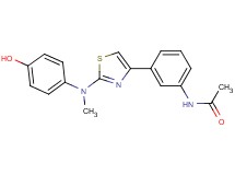 N-(3-{2-[(4-hydroxyphenyl)(methyl)amino]-1,3-thiazol-4-yl}phenyl)acetamide