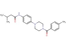 3-methyl-N-{4-[4-(4-methylbenzoyl)-1-piperazinyl]phenyl}butanamide