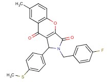 2-(4-fluorobenzyl)-7-methyl-1-[4-(methylthio)phenyl]-1,2-dihydrochromeno[2,3-c]pyrrole-3,9-dione