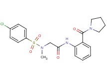 N~2~-[(4-chlorophenyl)sulfonyl]-N~2~-methyl-N~1~-[2-(1-pyrrolidinylcarbonyl)phenyl]glycinamide