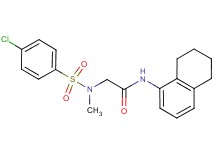 N~2~-[(4-chlorophenyl)sulfonyl]-N~2~-methyl-N~1~-(5,6,7,8-tetrahydro-1-naphthalenyl)glycinamide