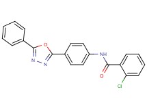 2-chloro-N-[4-(5-phenyl-1,3,4-oxadiazol-2-yl)phenyl]benzamide