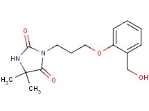 3-{3-[2-(hydroxymethyl)phenoxy]propyl}-5,5-dimethyl-2,4-imidazolidinedione