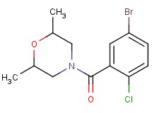 4-(5-bromo-2-chlorobenzoyl)-2,6-dimethylmorpholine