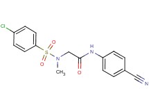N~2~-[(4-chlorophenyl)sulfonyl]-N~1~-(4-cyanophenyl)-N~2~-methylglycinamide