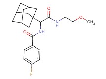 N-{1-(1-adamantyl)-2-[(2-methoxyethyl)amino]-2-oxoethyl}-4-fluorobenzamide
