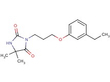 3-[3-(3-ethylphenoxy)propyl]-5,5-dimethyl-2,4-imidazolidinedione