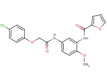 N-(5-{[(4-chlorophenoxy)acetyl]amino}-2-methoxyphenyl)-2-furamide
